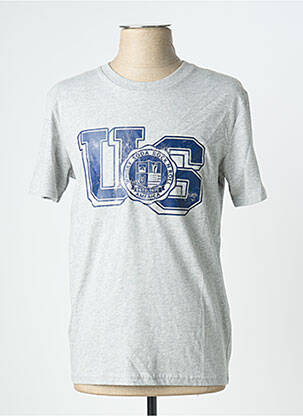 T-shirt coupe cintrée manches courtes gris MARCELLO homme
