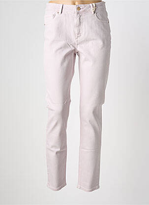 Jeans coupe slim stretch taille normale rose NAGEV femme