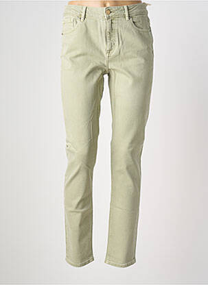 Jeans coupe slim stretch taille normale vert NAGEV femme