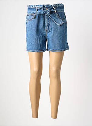 Short tissage denim taille normale bleu NAGEV femme