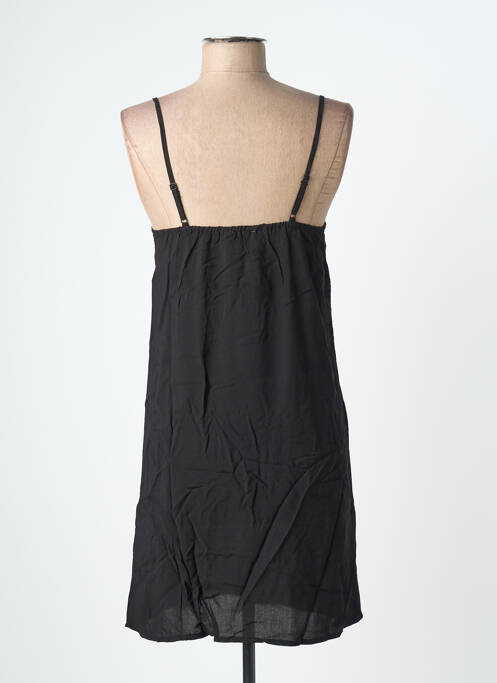Robe mi-longue fines bretelles noir GRACE & MILA femme