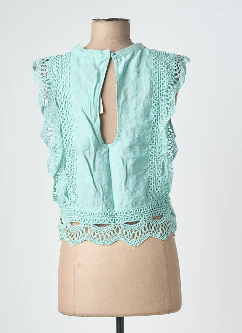 Top manches courtes manches courtes bleu NEKANE femme