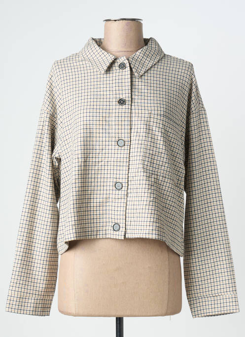 Veste casual col chemisier blanc MUS & BOMBON femme