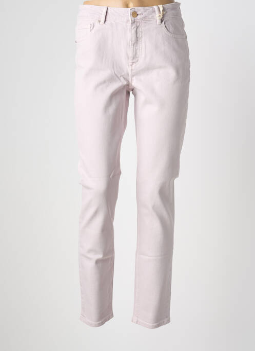 Jeans coupe slim stretch taille normale rose NAGEV femme