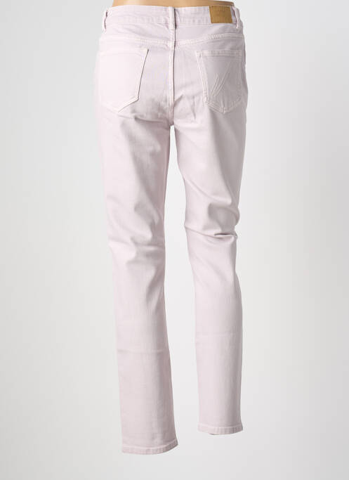 Jeans coupe slim stretch taille normale rose NAGEV femme