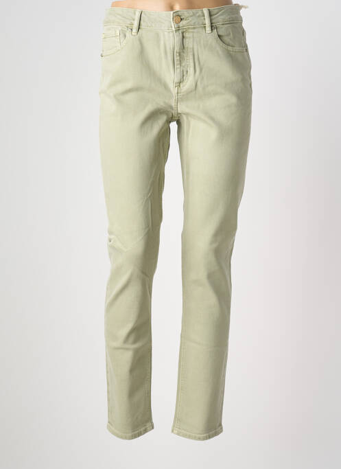 Jeans coupe slim stretch taille normale vert NAGEV femme