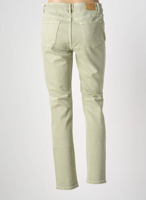 Jeans coupe slim stretch taille normale vert NAGEV femme
