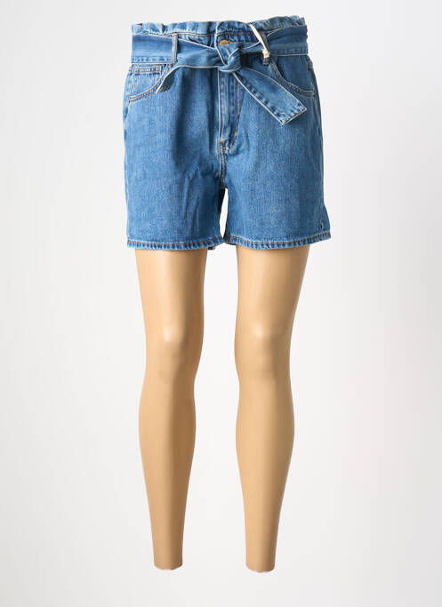 Short tissage denim taille normale bleu NAGEV femme