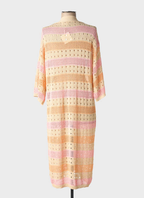 Gilet manches longues orange NEKANE femme