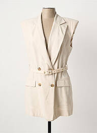Veste casual col tailleur beige RINASCIMENTO femme
