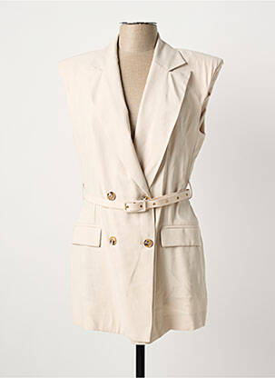 Veste casual col tailleur beige RINASCIMENTO femme
