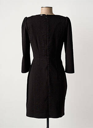 Robe mi-longue manches 3/4 manches 3/4 noir IKKS femme