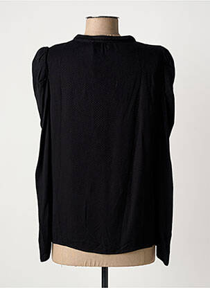 Blouse col rond manches longues noir LE TEMPS DES CERISES femme