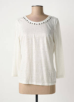 T-shirt manches 3/4 manches 3/4 gris IKKS femme