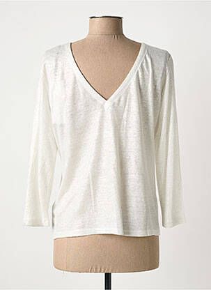 T-shirt manches 3/4 manches 3/4 gris IKKS femme