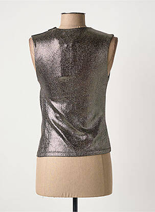Top stretch manches courtes gris IKKS femme
