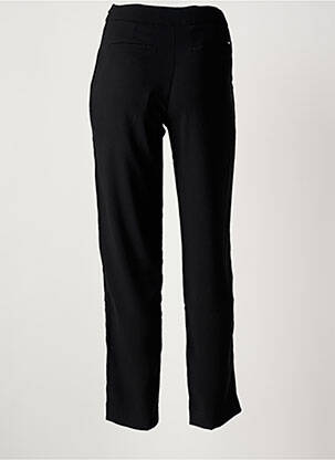 Pantalon droit tissage crêpe taille normale noir IKKS femme