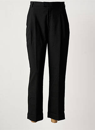 Pantalon 7/8 stretch taille normale noir IDANO femme