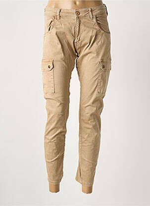 Pantalon cargo poches taille normale marron LE TEMPS DES CERISES femme
