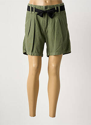 Short fermeture zippée sous rabat boutonné taille normale vert LE TEMPS DES CERISES femme