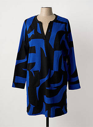 Robe courte bleu LA FEE MARABOUTEE femme