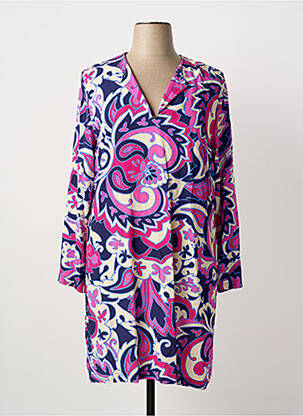 Robe mi-longue bleu LA FEE MARABOUTEE femme