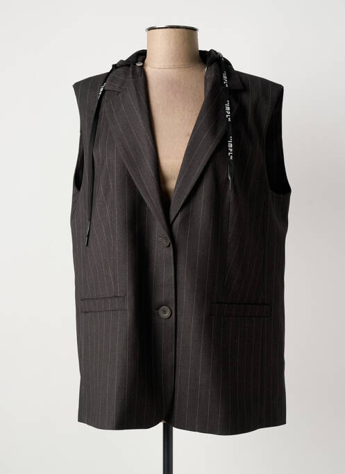 Veste casual col tailleur gris IMPERIAL femme