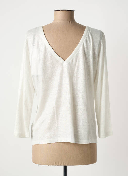 T-shirt manches 3/4 manches 3/4 gris IKKS femme