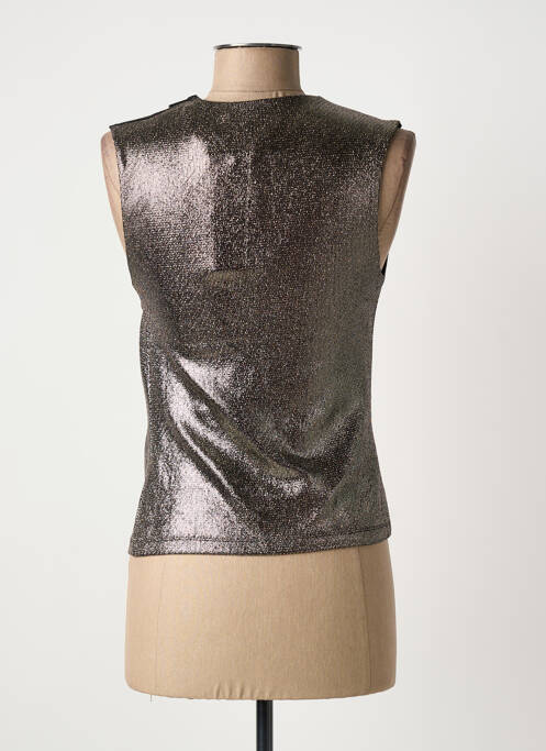 Top stretch manches courtes gris IKKS femme