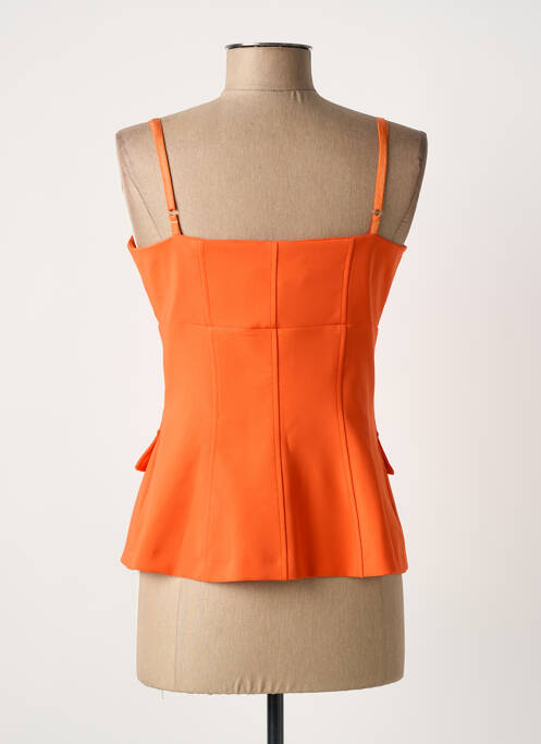Top stretch fines bretelles orange RINASCIMENTO femme