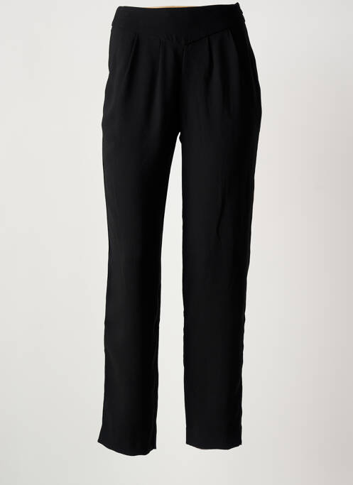 Pantalon droit taille normale taille normale noir IKKS femme
