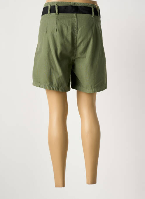 Short fermeture zippée sous rabat boutonné taille normale vert LE TEMPS DES CERISES femme