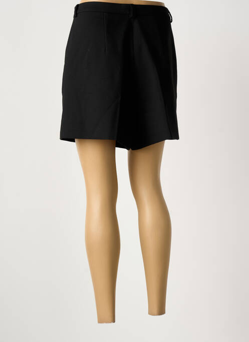 Short taille à pinces taille haute noir IDANO femme