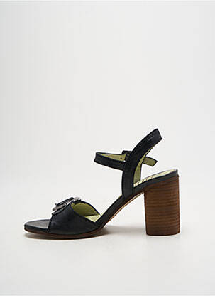 Sandales/nu pieds tissage satiné talon de 7 à 9cm noir LITTLE ...LA SUITE femme