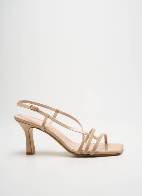 Sandales/nu pieds talon aiguille talon de 7 à 9cm beige JULIE DEE femme