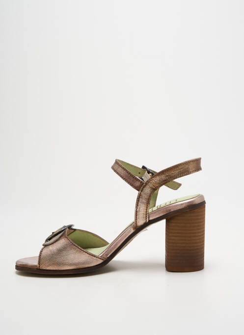Sandales/nu pieds tissage satiné talon de 7 à 9cm rose LITTLE ...LA SUITE femme