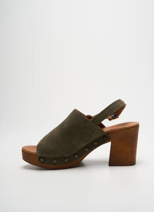 Sandales/Nu pieds vert SMS femme