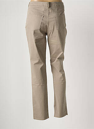 Pantalon slim tissage popeline taille normale marron ELEMENTE CLEMENTE femme