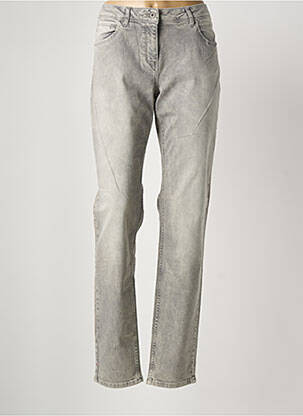 Jeans coupe slim stretch taille normale gris SANDWICH femme