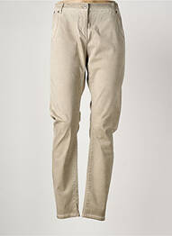 Pantalon slim tissage popeline taille normale beige SANDWICH femme
