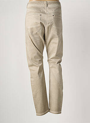 Pantalon slim tissage popeline taille normale beige SANDWICH femme