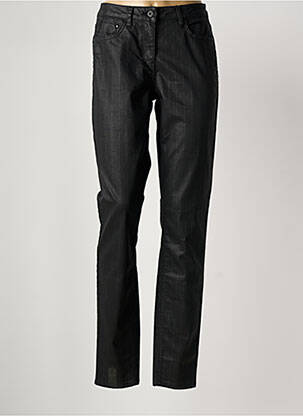 Pantalon slim tissage enduit taille normale noir SANDWICH femme