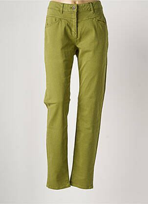 Jeans coupe slim stretch taille normale vert SANDWICH femme