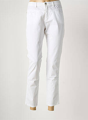 Pantalon 7/8 stretch taille normale blanc ONE STEP femme