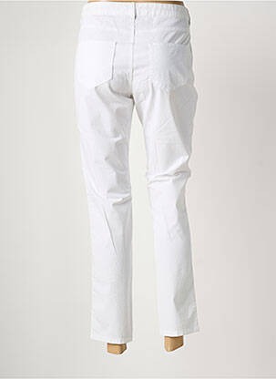 Pantalon 7/8 stretch taille normale blanc ONE STEP femme
