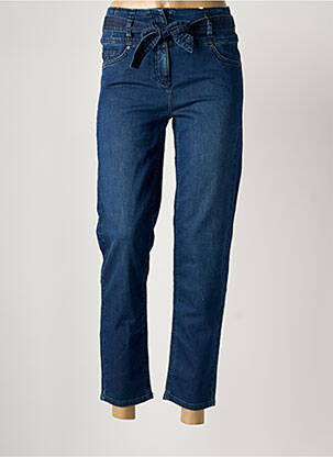 Jeans coupe slim tissage brut taille haute bleu SANDWICH femme