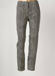 Pantalon chino tissage popeline taille normale noir SANDWICH femme