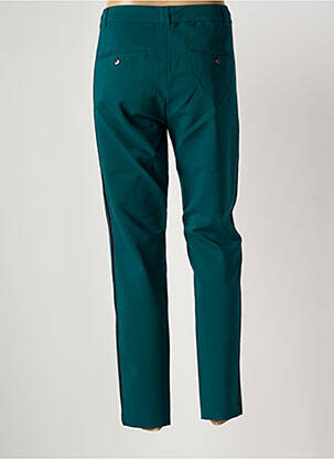 Pantalon chino broderie galons latéraux taille normale vert SANDWICH femme