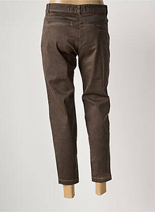 Pantalon 7/8 stretch taille normale marron SANDWICH femme