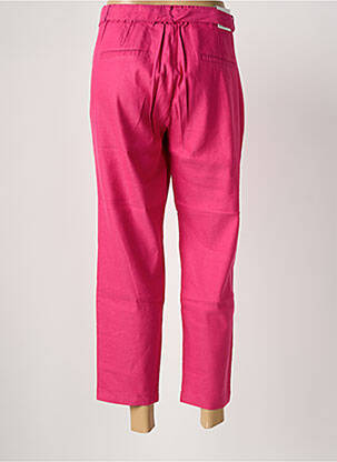 Pantalon 7/8 stretch taille normale rose PARA MI femme